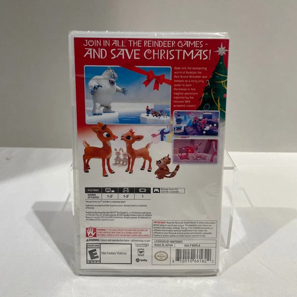 Rudolph The Red-Nosed Reindeer Nintendo Switch Game New Sealed HAC P BN9LA